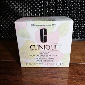 CLINIQUE | Clinique-Blended‎ Face Powder and Brush 08 Transparency NEUTRAL 1.2oz
